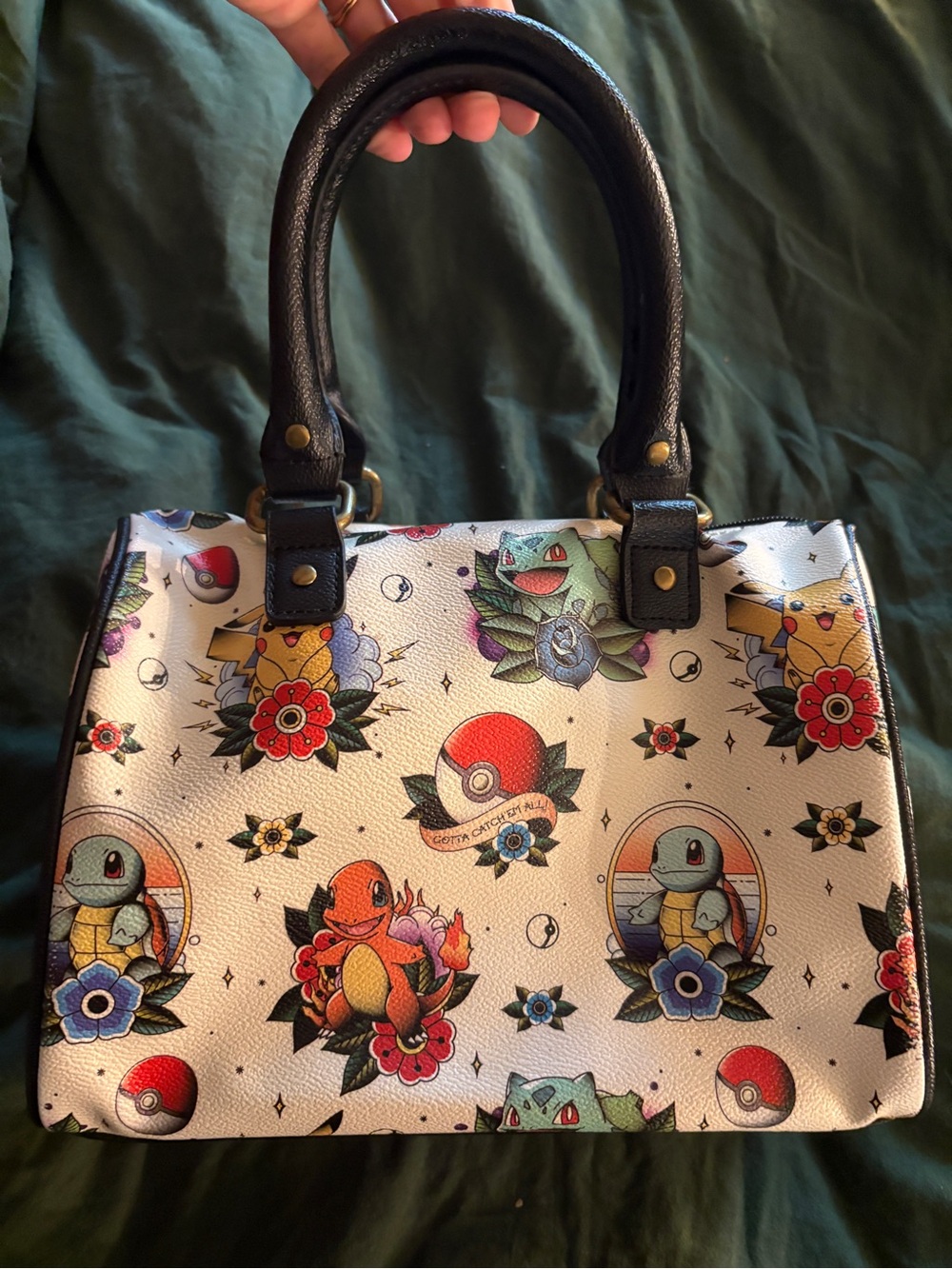 Pokemon Starters Traditional Tattoo Loungefly Barrel Type Purse - Picture 2 of 8